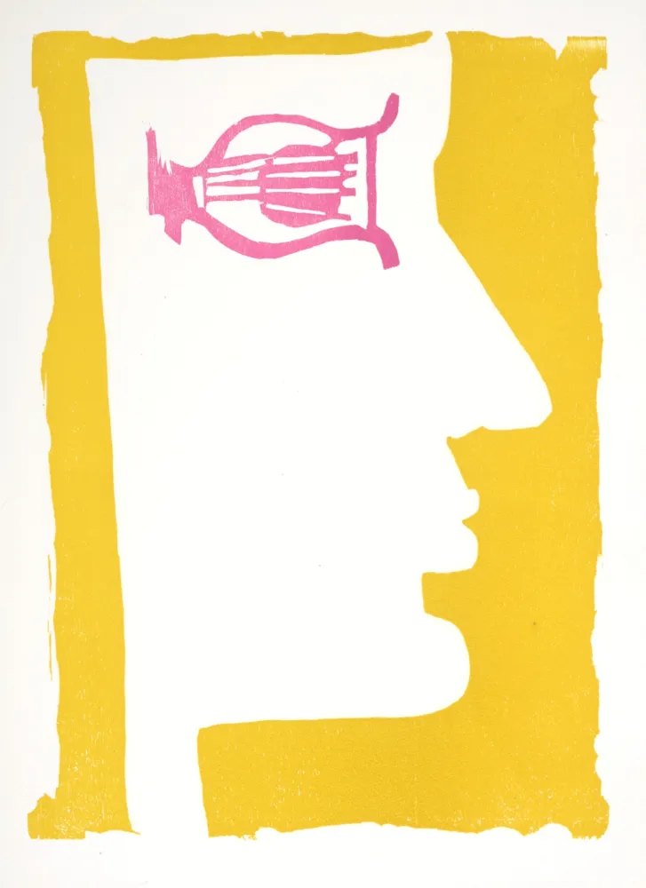 Holzschnitt Lorjou - Orphée, 1965