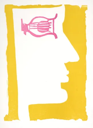 Holzschnitt Lorjou - Orphée, 1965