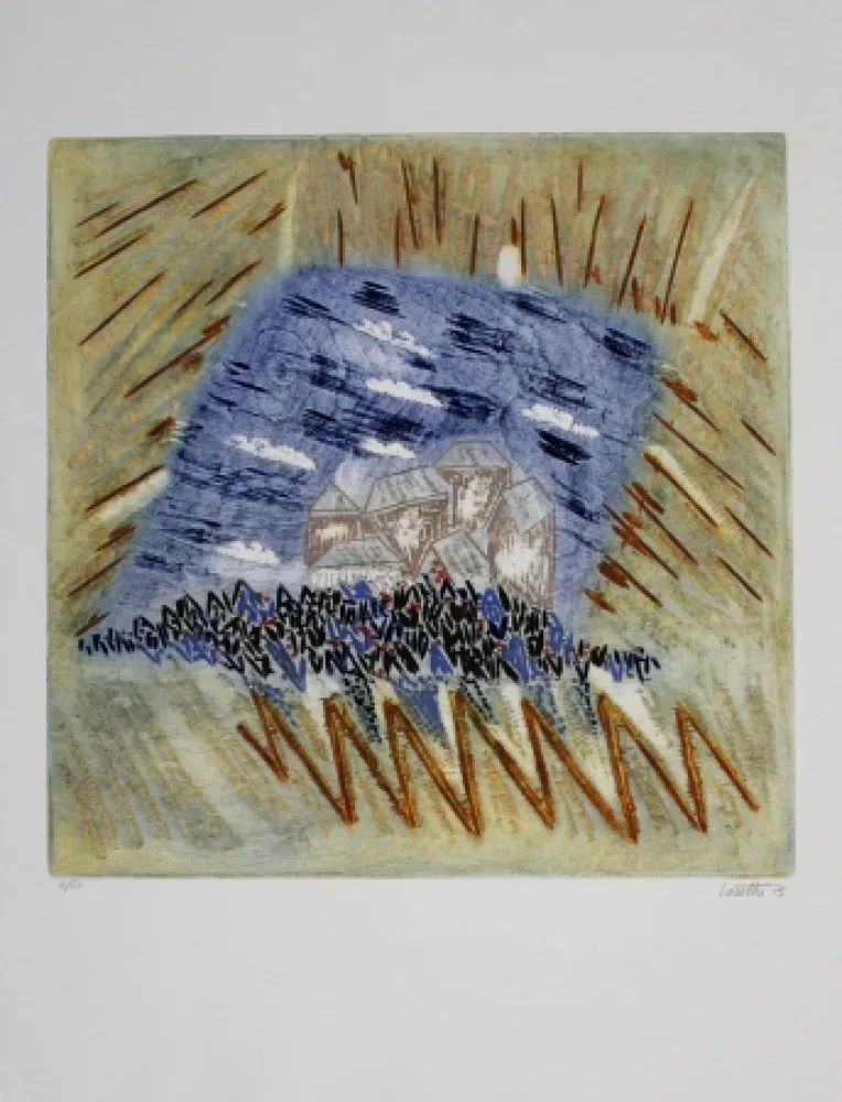 Radierung Und Aquatinta Louttre - La fête est finie / The Party's Over