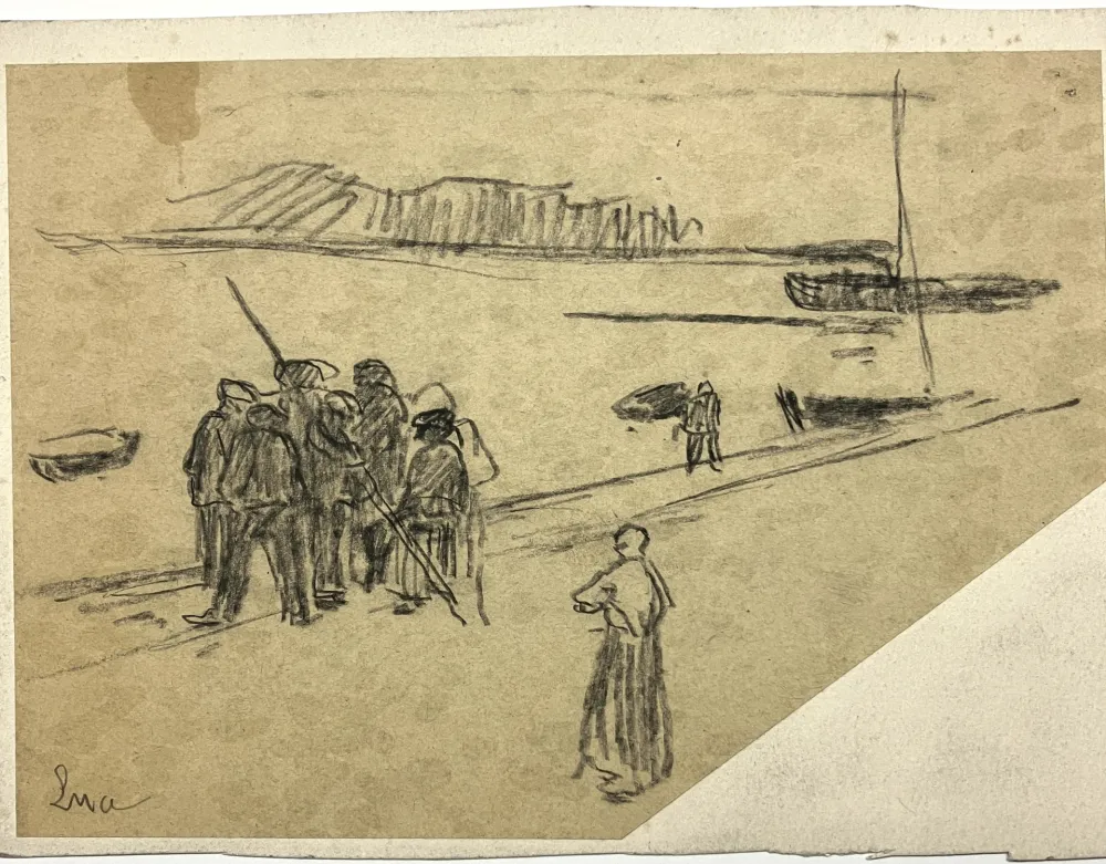 Keine Technische Luce - Personnages et falaises. Vers 1900. 