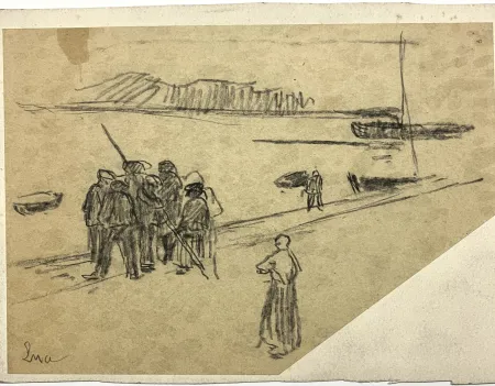 Keine Technische Luce - Personnages et falaises. Vers 1900. 