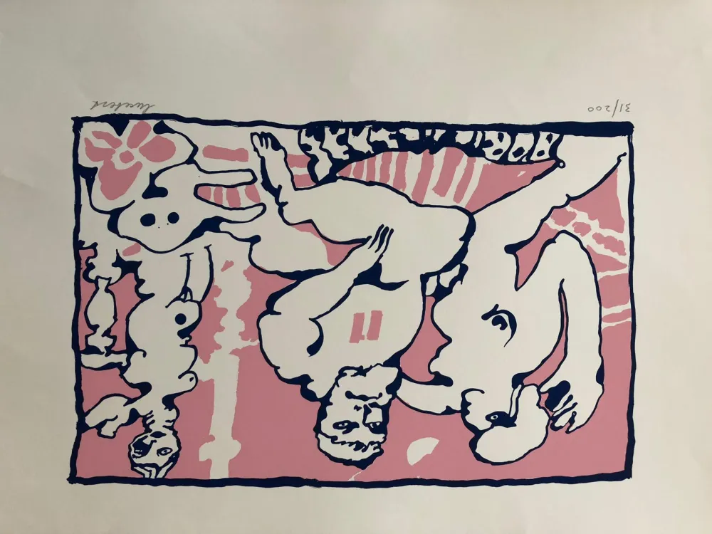 Siebdruck Lucebert - Die Olympiker