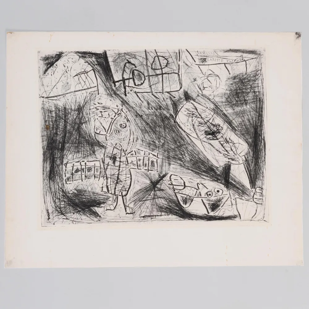 Radierung Lucebert - Laatsle Vinder