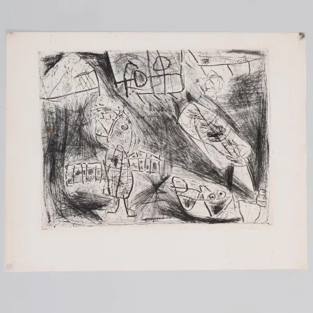 Radierung Lucebert - Laatsle Vinder