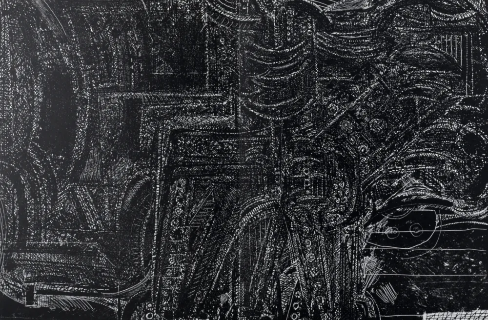 Lithographie Luginbühl - Abstract Composition,1964