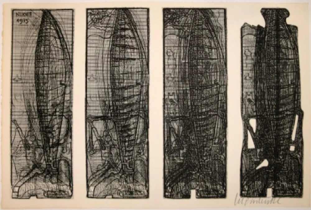 Radierung Luginbühl - Nike II