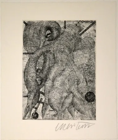 Radierung Luginbühl - Savaz