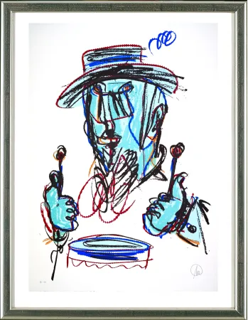 Siebdruck Lüpertz - O.T. (Trommler), 2015