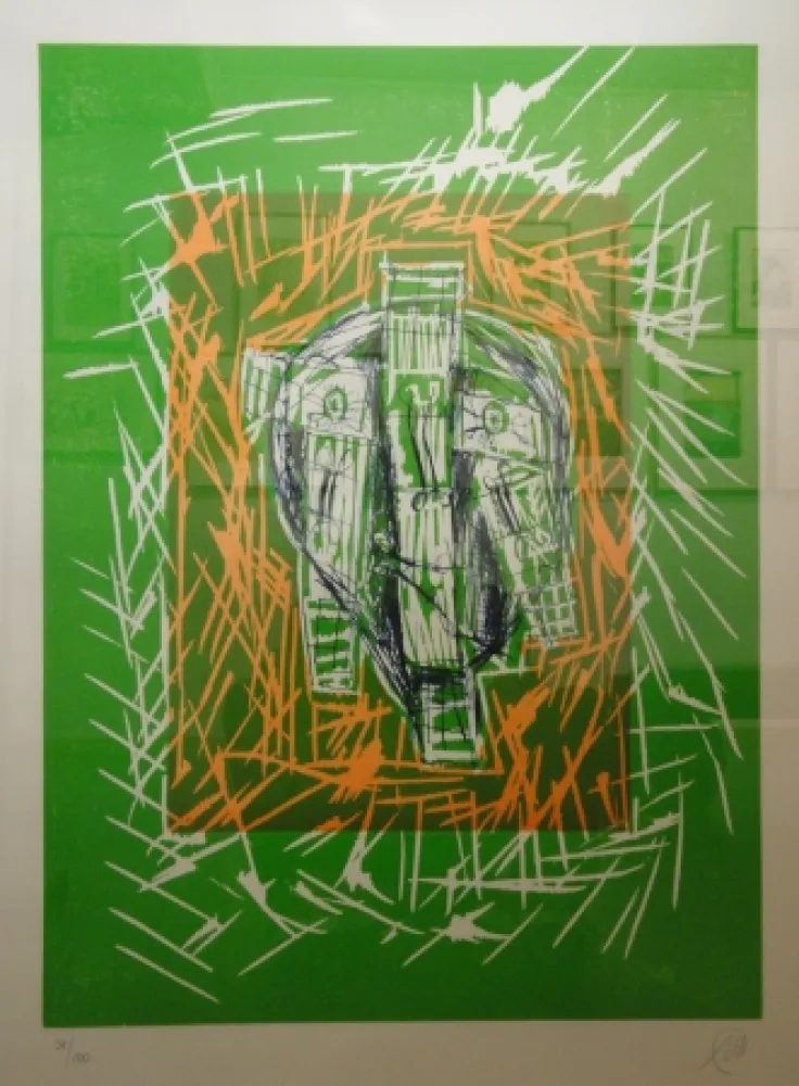 Holzschnitt Lüpertz - Parsifal