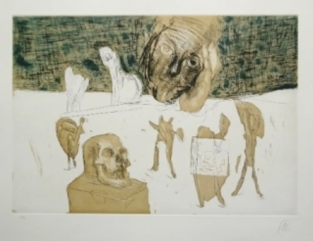 Stich Lüpertz - Vanitas 4