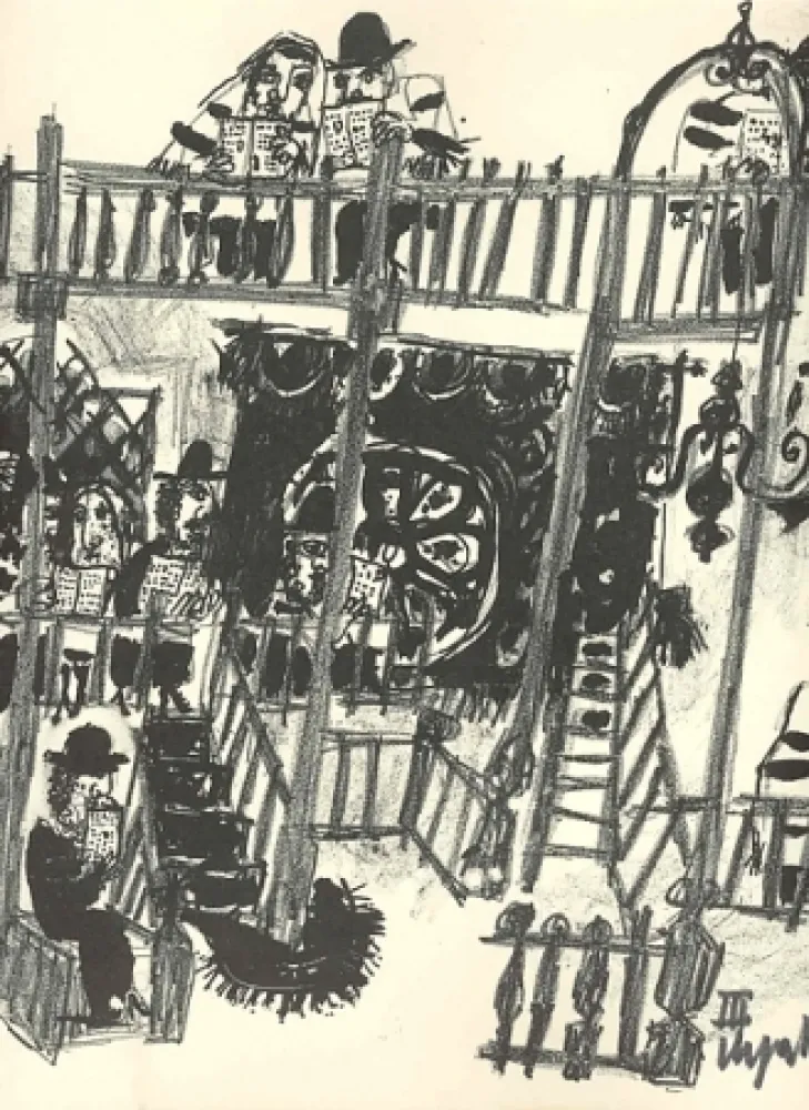 Illustriertes Buch Luzzati - Viaggio alla città di Safed