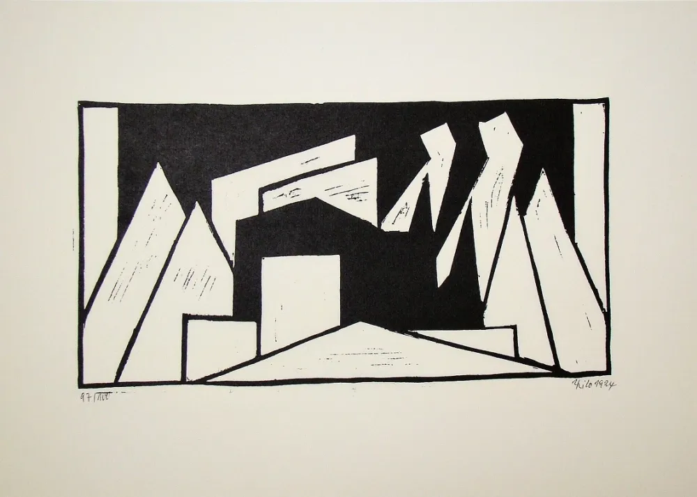 Holzschnitt Maatsch - Composition, 1924