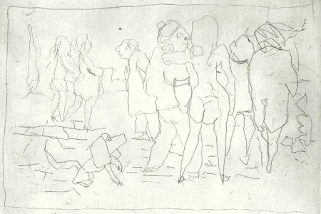 Radierung Und Aquatinta Maccari - Nell'orto di Mino Maccari