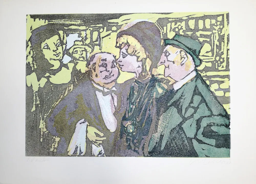 Linolschnitt Maccari - S'accomodi