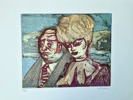 Holzschnitt Maccari - Vivo di volata II