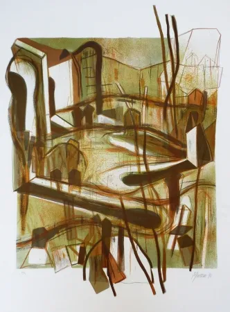 Lithographie Macotela - Personas y sus sombras