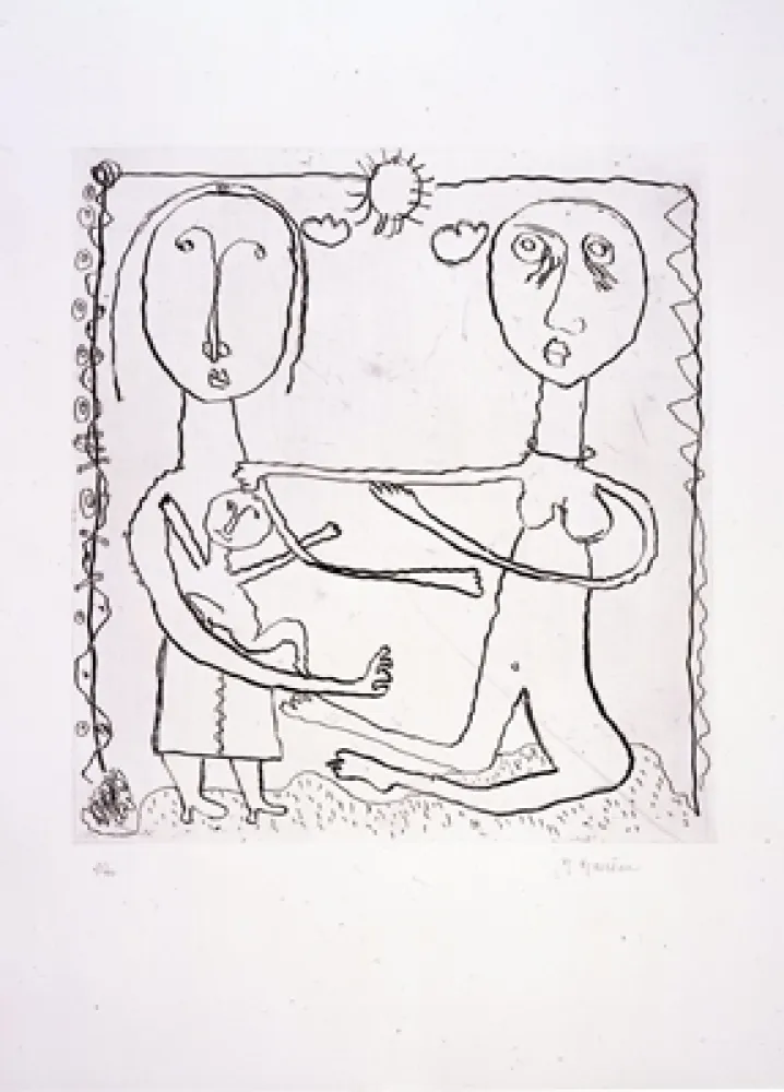 Radierung Macréau - Sans titre