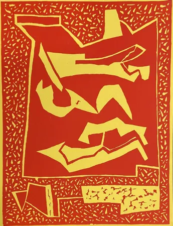 Holzschnitt Magnelli - Composition 66