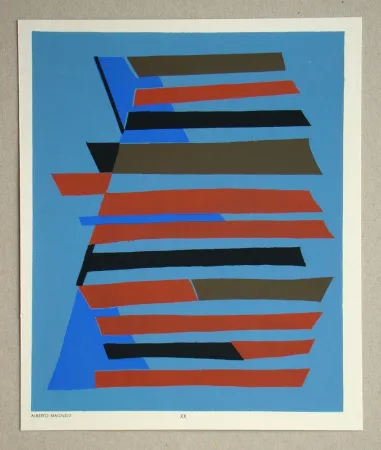 Pochoir Magnelli - Composition abstrait