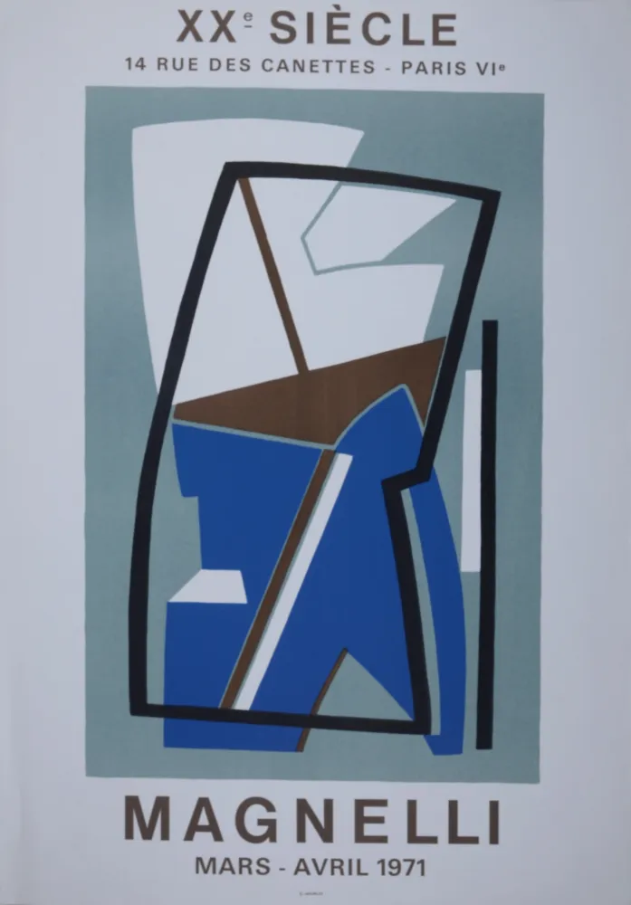 Lithographie Magnelli - Galerie XXème Siècle, 1971