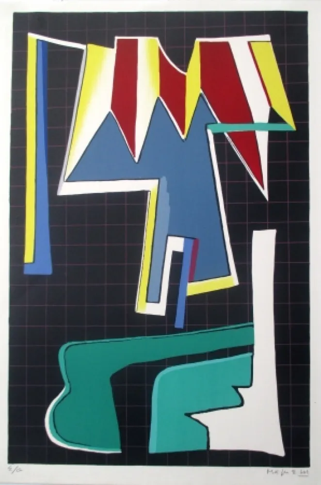 Lithographie Magnelli - L'Album de la Ferrage, pl VIII