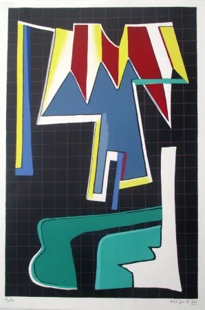 Lithographie Magnelli - L'Album de la Ferrage, pl VIII