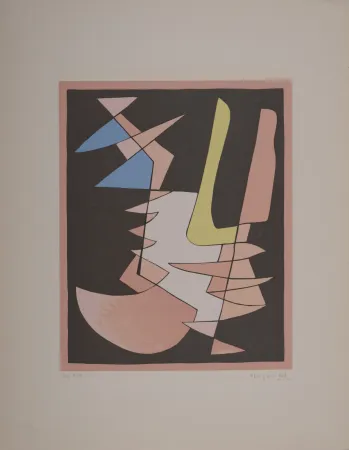 Siebdruck Magnelli - Opposition, 1953 - Hand-signed