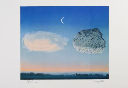 Lithographie Magritte - La Bataille de Argonne