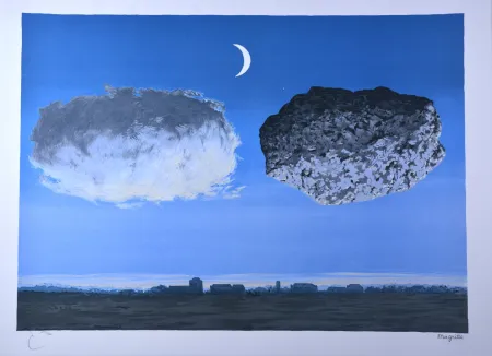 Lithographie Magritte - La Bataille de l'Argonne 