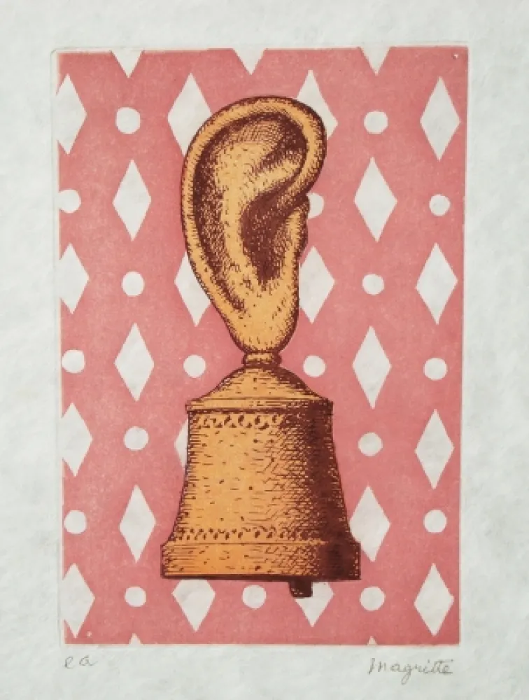 Radierung Und Aquatinta Magritte - La leçon de musique