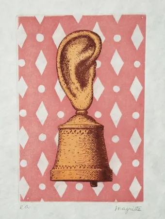 Radierung Und Aquatinta Magritte - La leçon de musique