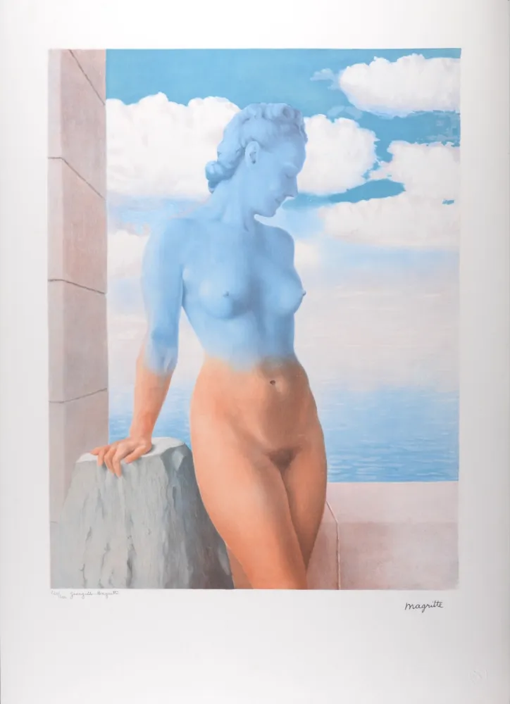 Lithographie Magritte - La Philosophie et la Peinture : La Magie noire, c. 1979