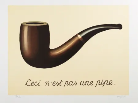 Lithographie Magritte - La Trahison des Images