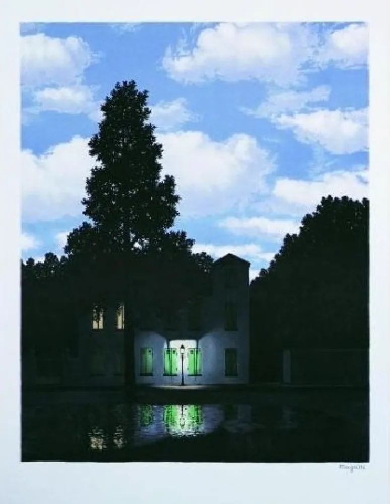 Lithographie Magritte - L'empire des Lumieres