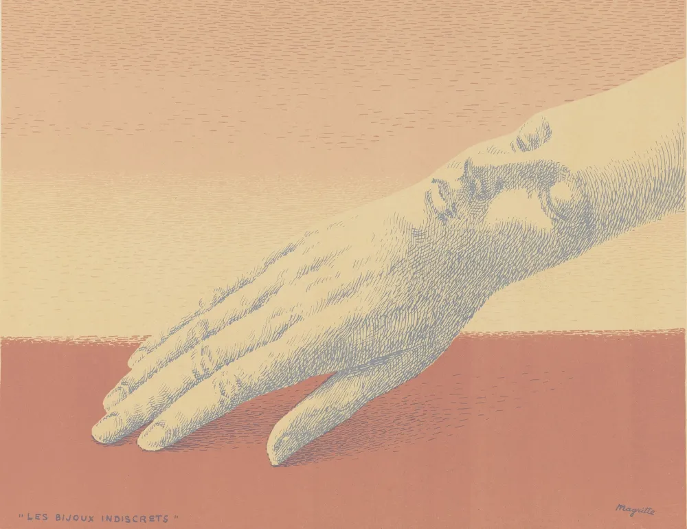 Lithographie Magritte - Les Bijoux Indiscrets