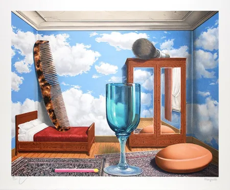 Lithographie Magritte - Les Valeurs Personnelles