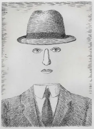 Radierung Magritte - Paysage de Baucis