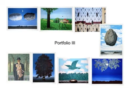 Lithographie Magritte - Portfolio III, Suite de 8 lithographies 