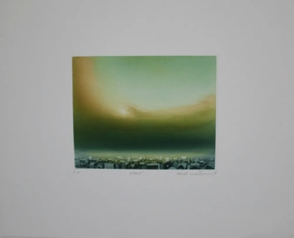 Radierung Und Aquatinta Maibaum - Stadt / City