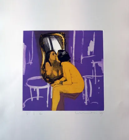 Radierung Und Aquatinta Mair - Il bacio