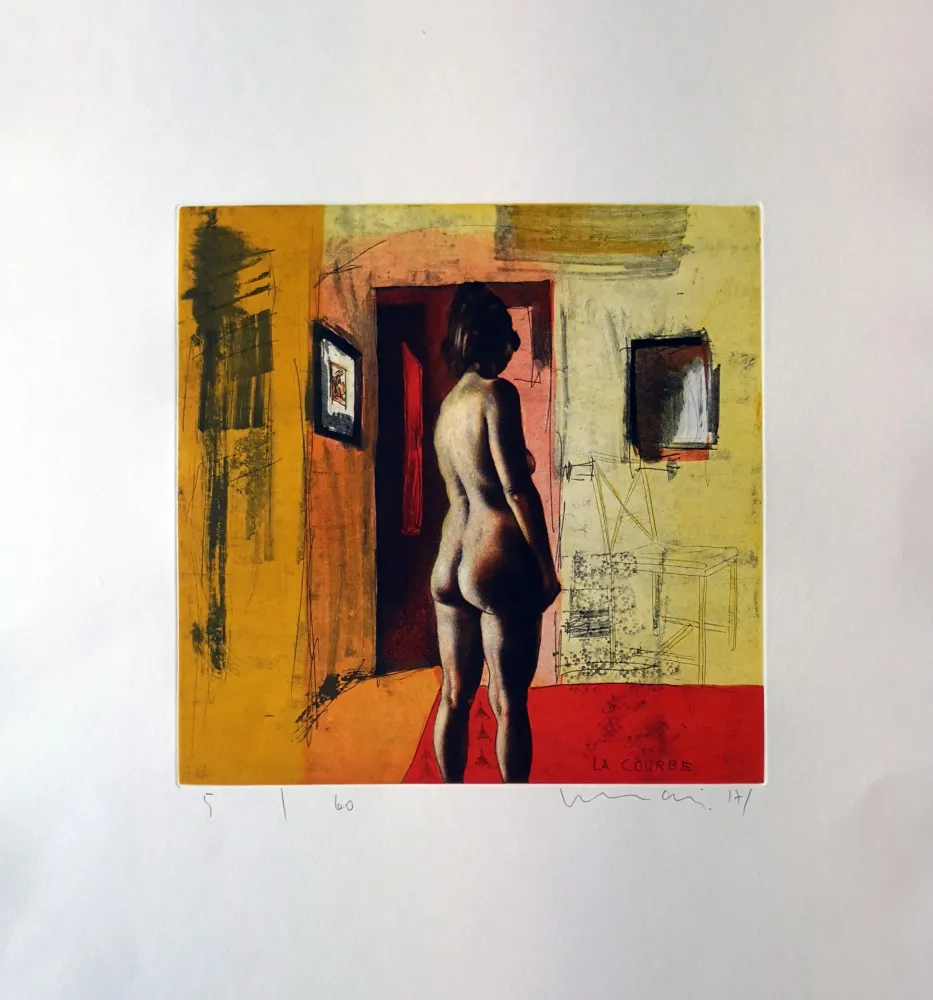 Radierung Und Aquatinta Mair - La courbe