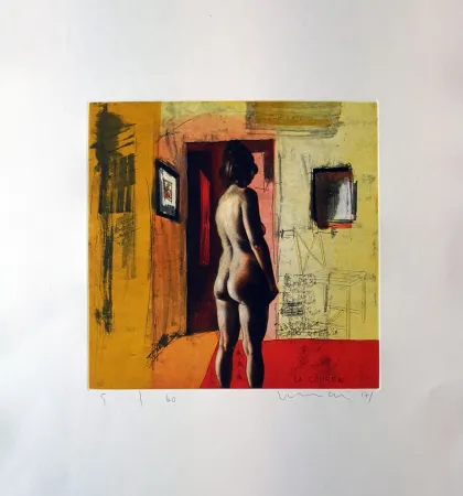 Radierung Und Aquatinta Mair - La courbe