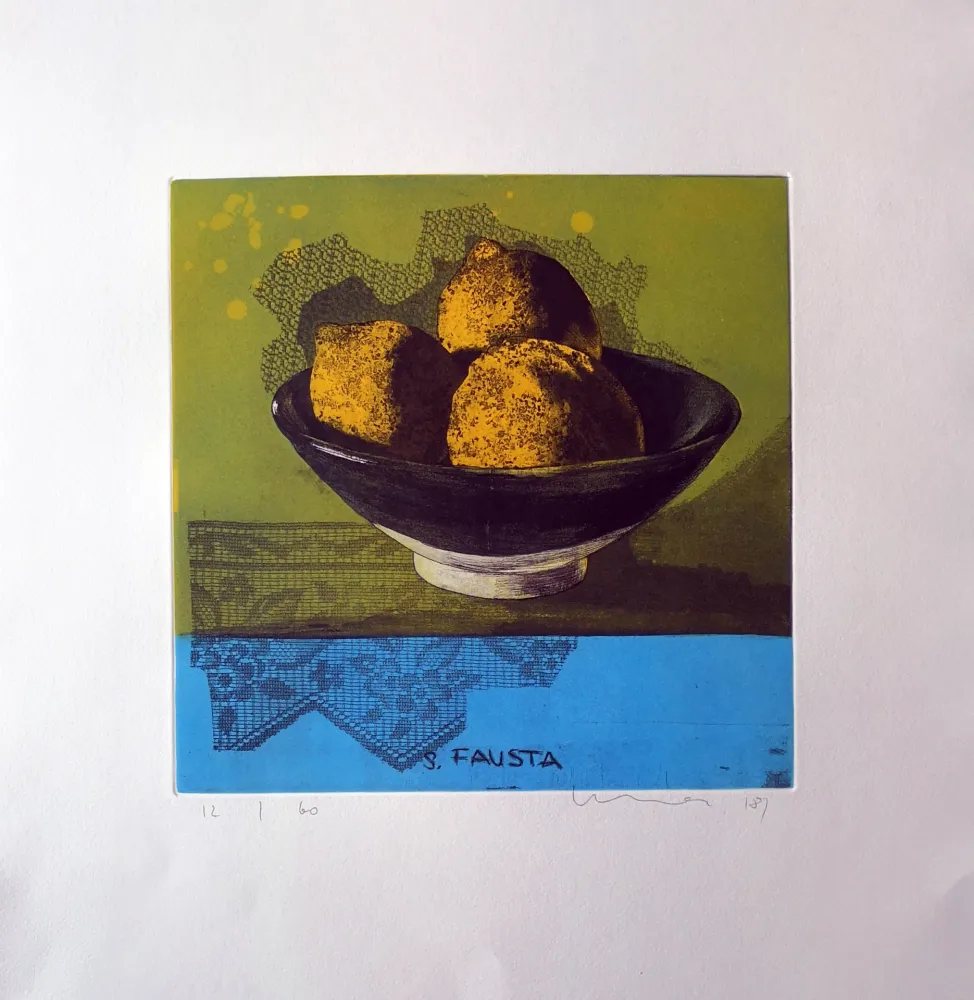 Radierung Und Aquatinta Mair - S.Fausta