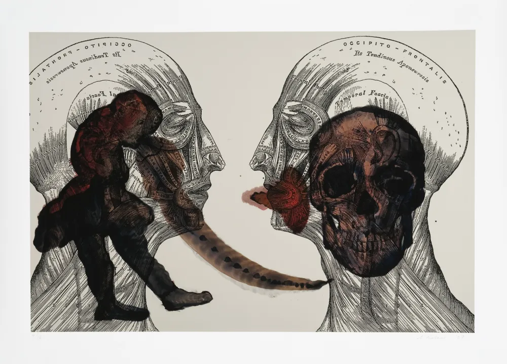 Digitale Druckgrafik Malani - Eros