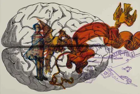 Digitale Druckgrafik Malani - Girl watching