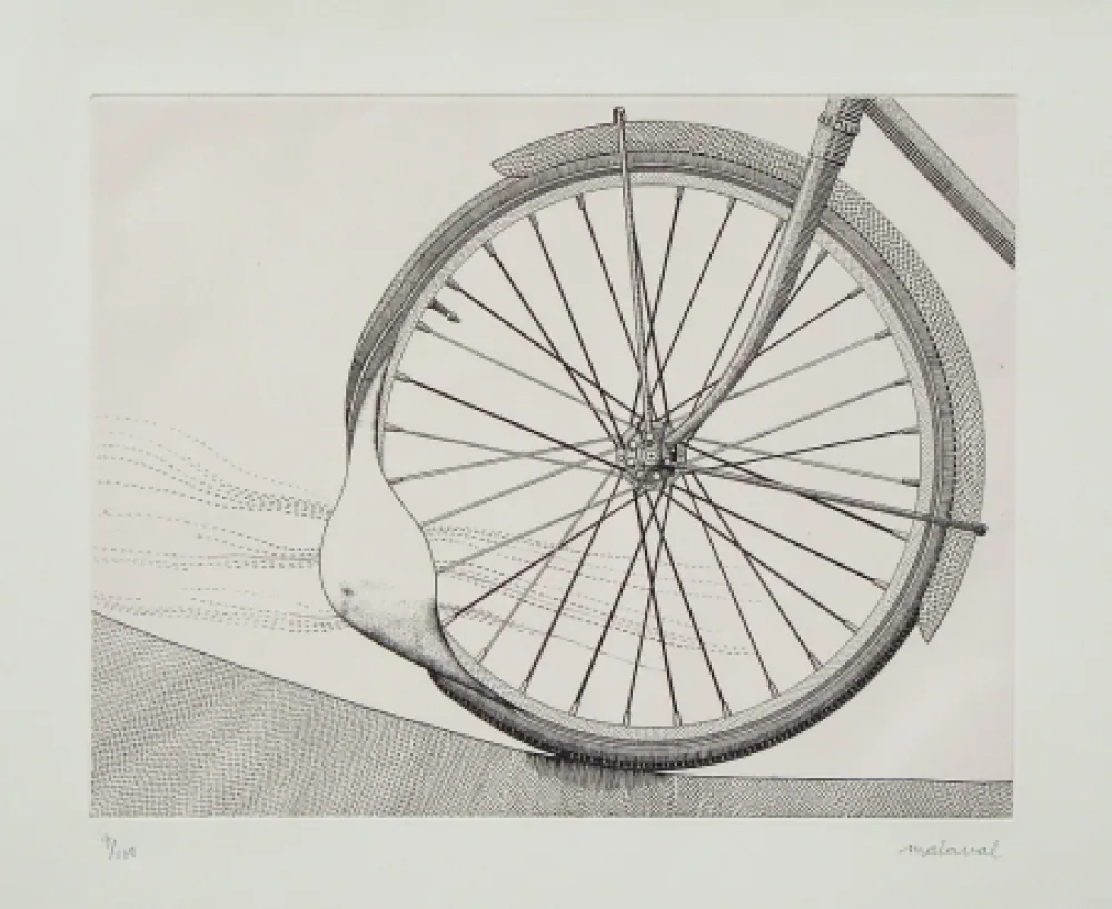 Radierung Malaval - La roue