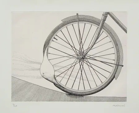 Radierung Malaval - La roue