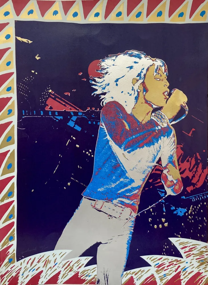 Siebdruck Malaval - The Rolling Stones, 1974.