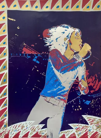 Siebdruck Malaval - The Rolling Stones, 1974.