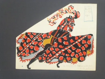 Keine Technische Manessier - Etude de costume pour le Décameron'